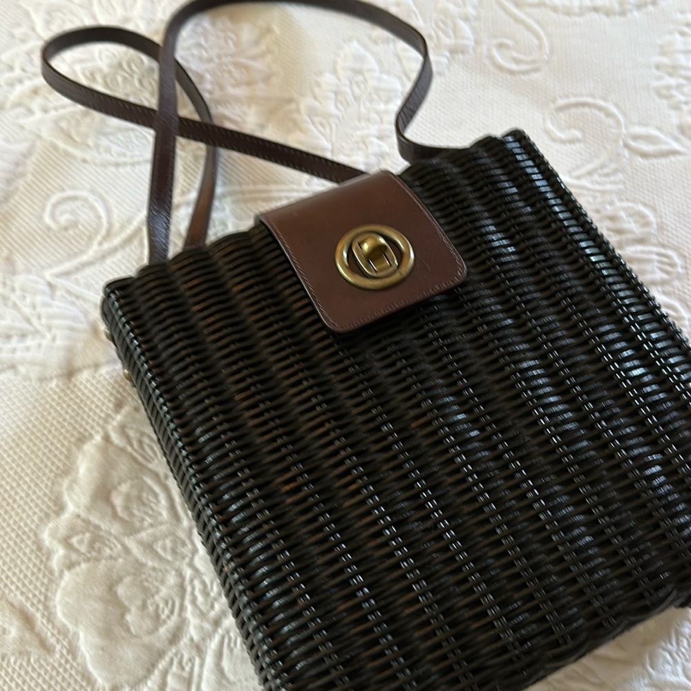 HOBO International black wicker purse